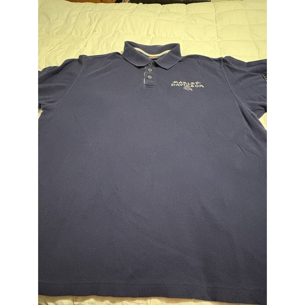 Harley Davidson Motorcycle 2XL  Polo Shirt Mens -Atlanta Ga
